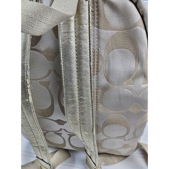 Coach Signature F20795 Poppy Backpack Bookbag - Picture 11 of 16